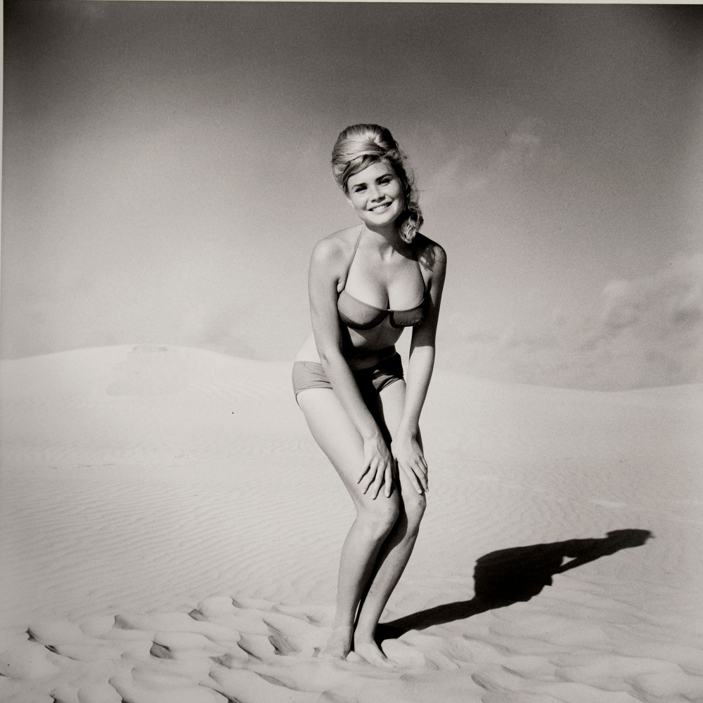 woman posing in the desert