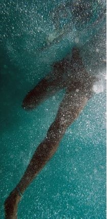 legs underwater