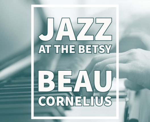 Hand on piano keys, Jazz at The Betsy Beau Cornelius