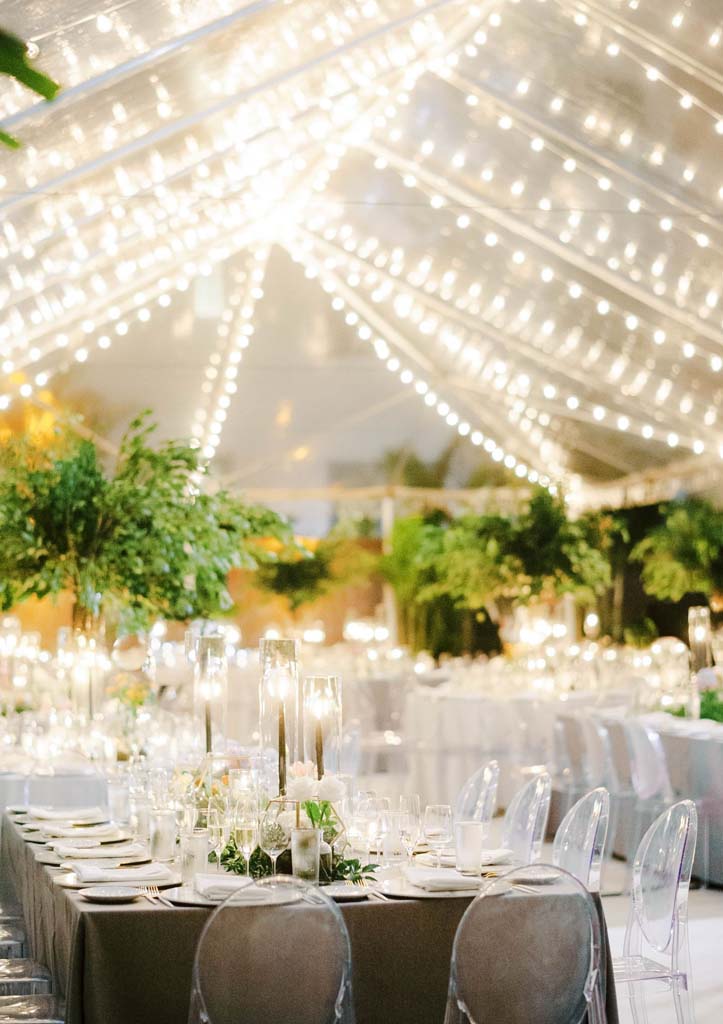 wedding venue set up