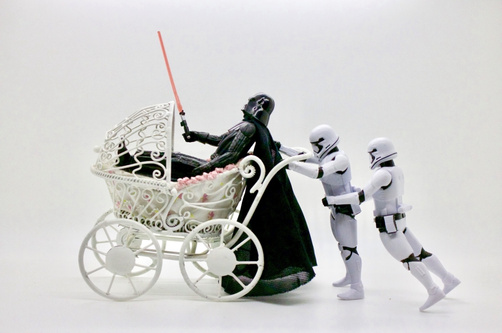 Darth Vader in a carriage 