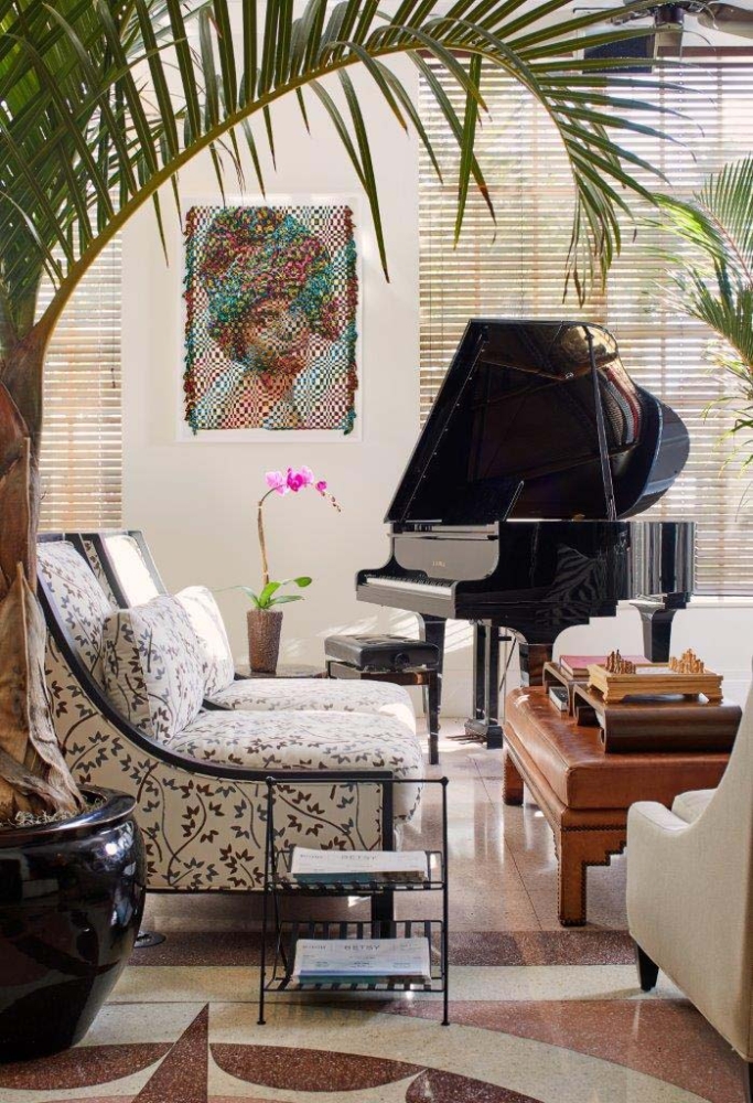 room with piano