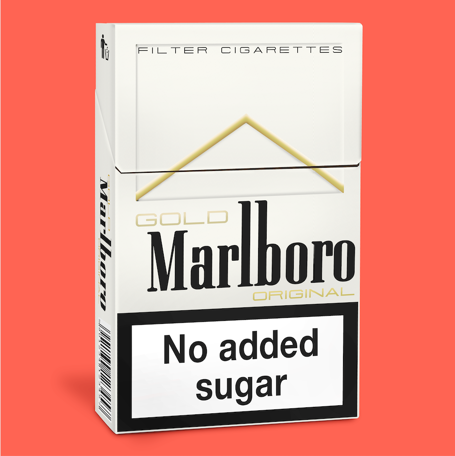 red box of marlboro's