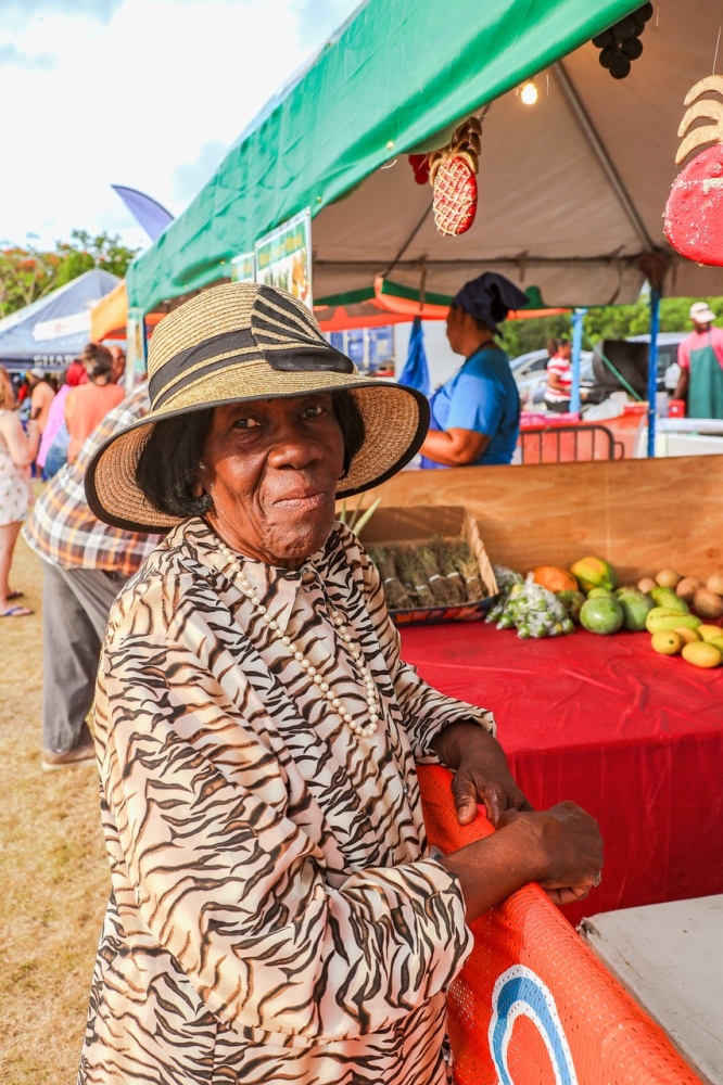 woman at the pineapple festival