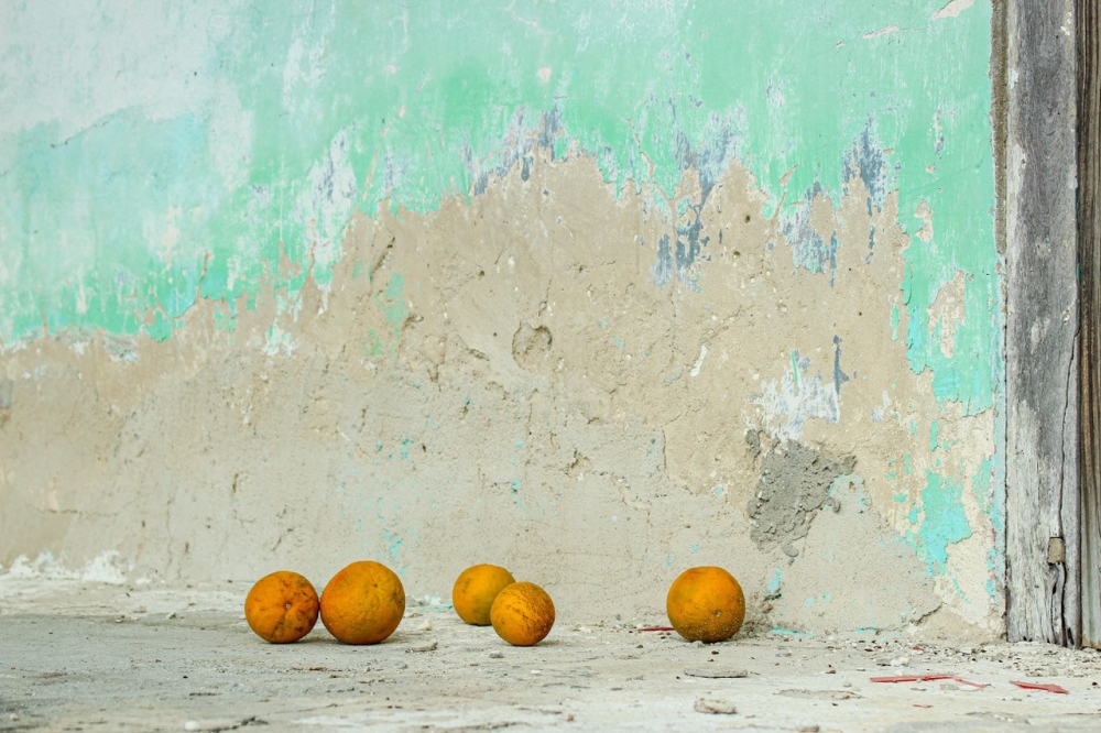 oranges on the street