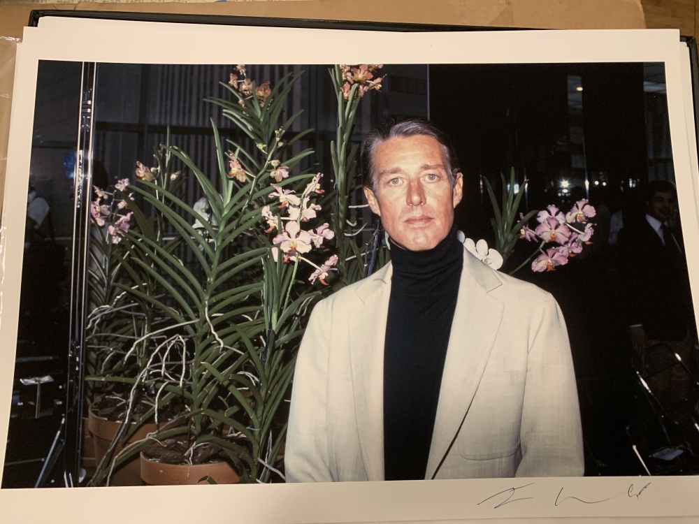 halston standing for a portrait shot