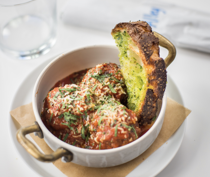 meatballs and bread