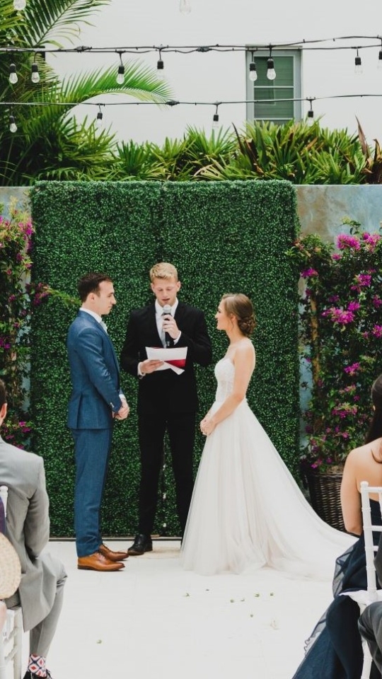a wedding ceremony