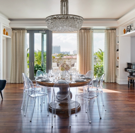 big dining area in suite