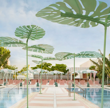 two pools side by side