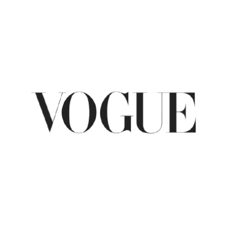 vogue logo white background