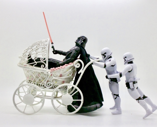 Darth Vader in a carriage 