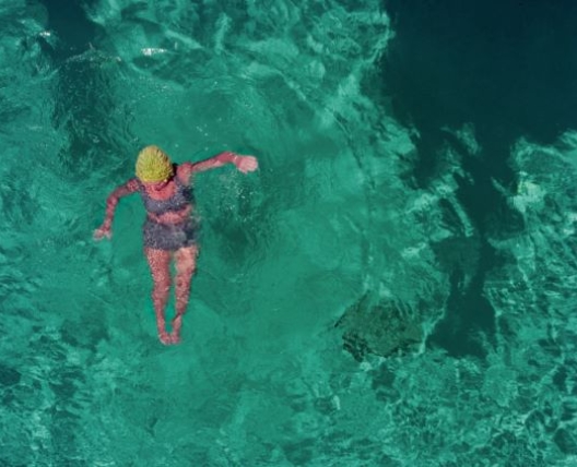 woman in swimming pool