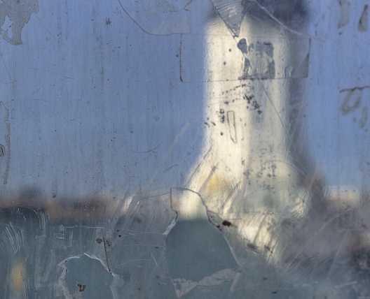 Church through Elevator Window, Savannah, GA, 2024